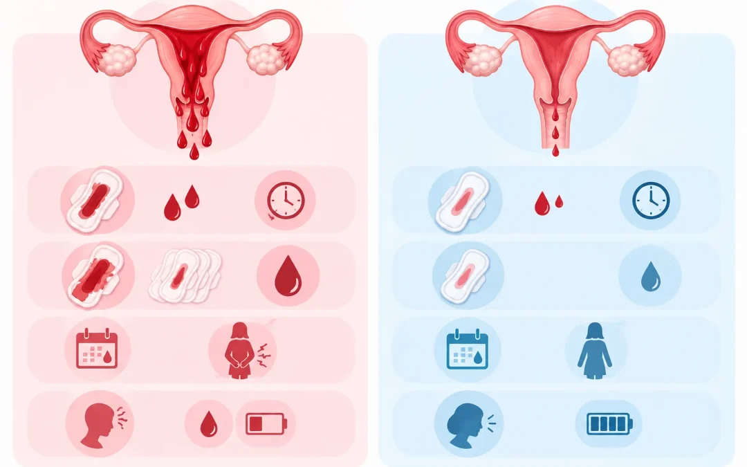 Menorrhagia vs. Normal Heavy Periods